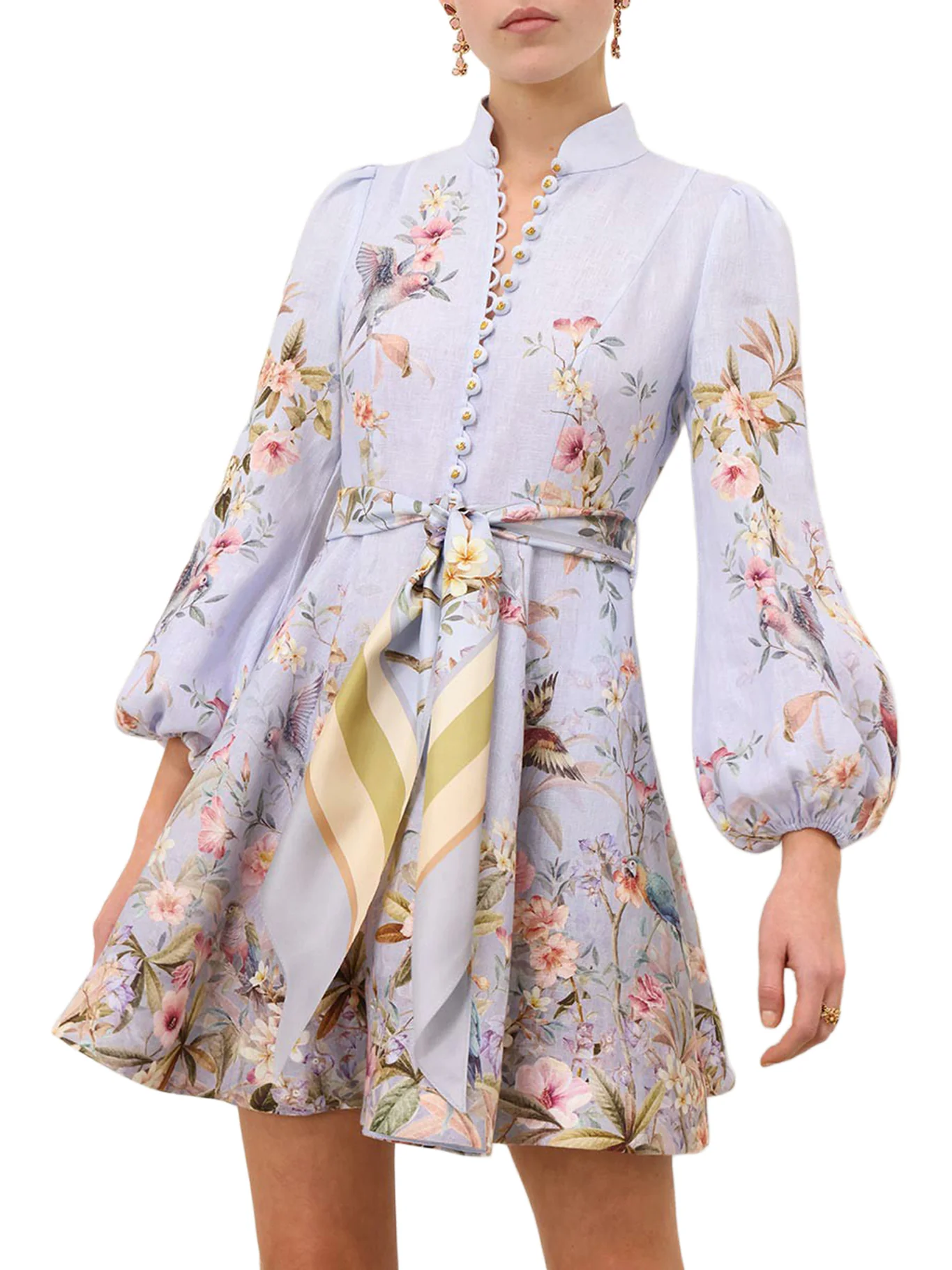 REBELLION BUTTON MINI DRESS - Image 2