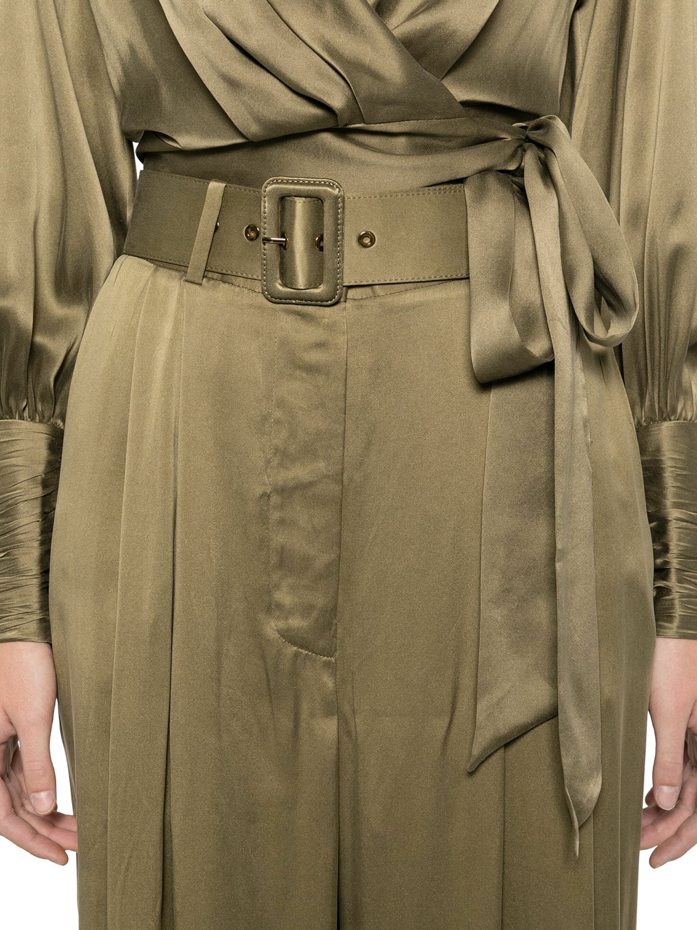 WIDE LEG PANTS IN SETA - Image 5