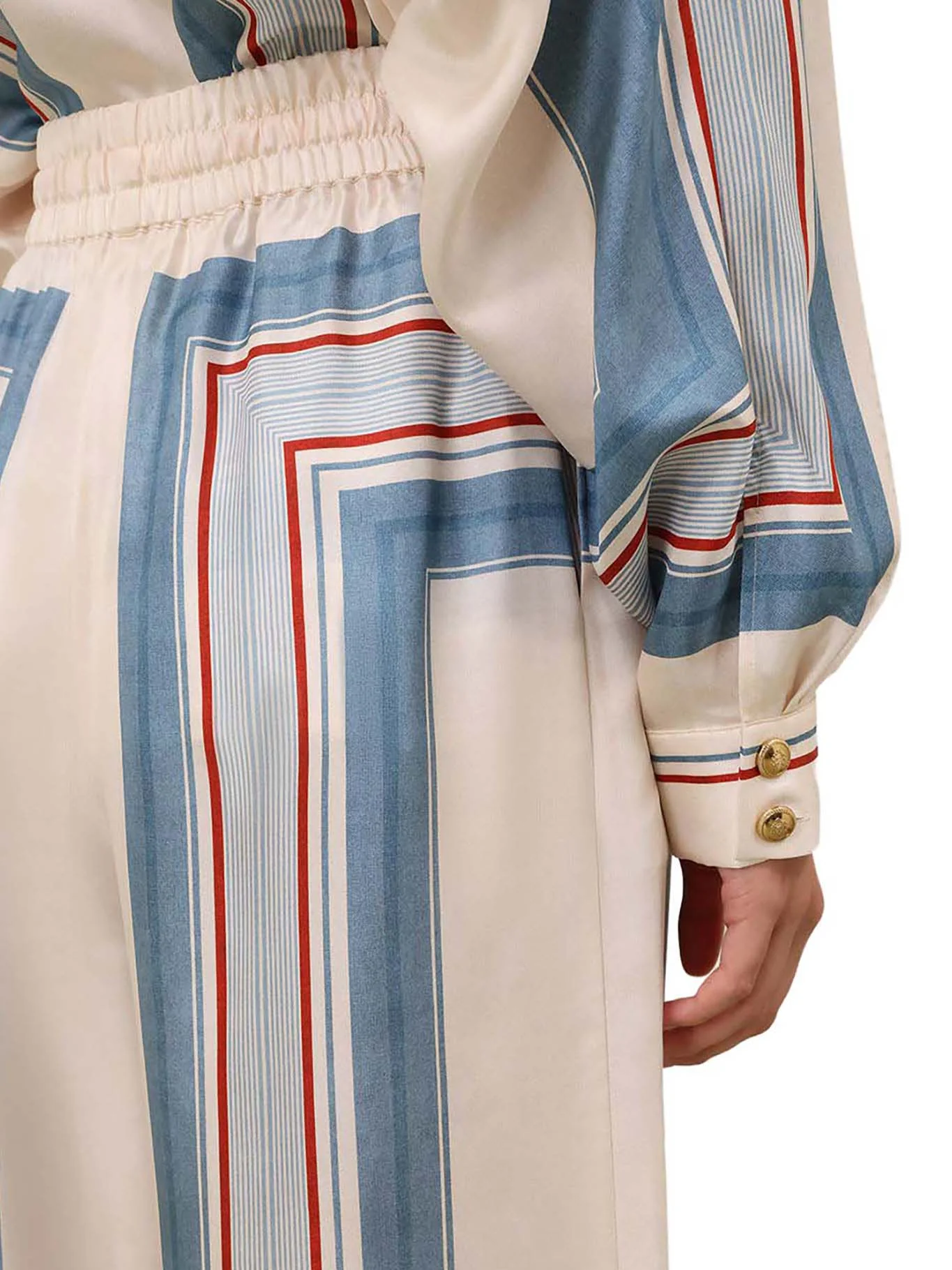 WIDE-WAISTED SILK TROUSERS - Image 5